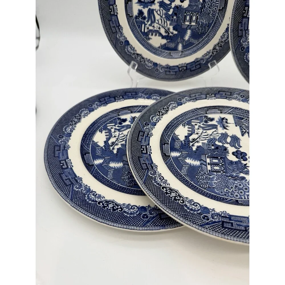 Johnson Bros England Porcelain Blue Willow 10